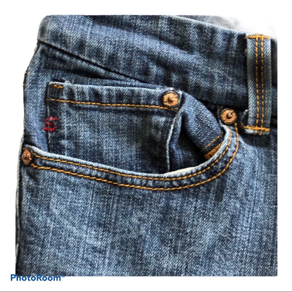Desert Revival Seven 7 striated Premium Boot Cut Jeans Cotton Blend Size 10 - Picture 4 of 8